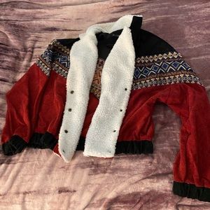 Zaful aztec Sherpa jacket